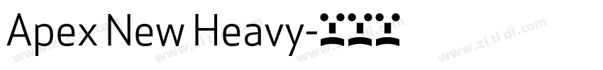 Apex New Heavy字体转换